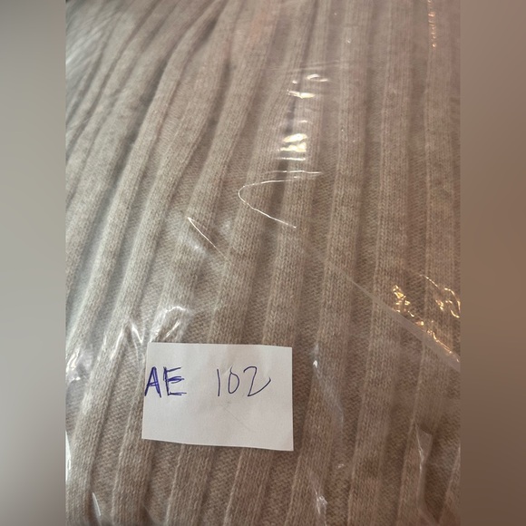 Le Bambole 2 Piece Cardigan Sweater Skirt Knit Womens 10 12 Large Medium Tan - Picture 12 of 12